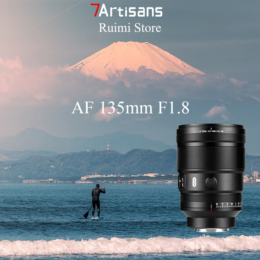 7Artisans 135mm f1.8 Vollformat-Autofokus-Objektiv für Sony E / NZ / L Mount spiegellose Kameras Image