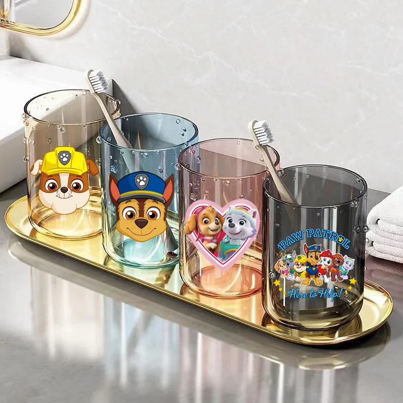Mignon Gobelet de Salle de Bain Pat'Patrouille, Tasse Nordique en Plastique pour Brosse à Dents et Bain de Bouche, Gobelets Créatifs Personnalisés, Accessoire de Salle de Bain