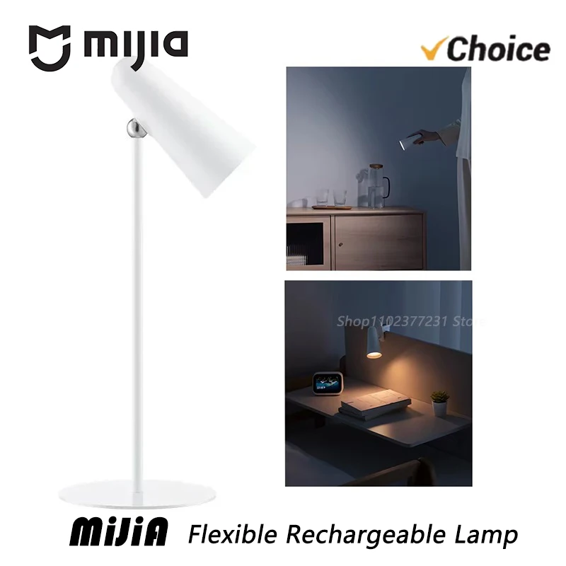 Mijia LED-Schreibtischlampe, multifunktionale, wiederaufladbare Typ-C-Leselampe, 3-in-1, für Studium, Büro, tragbare Nachttischlampe