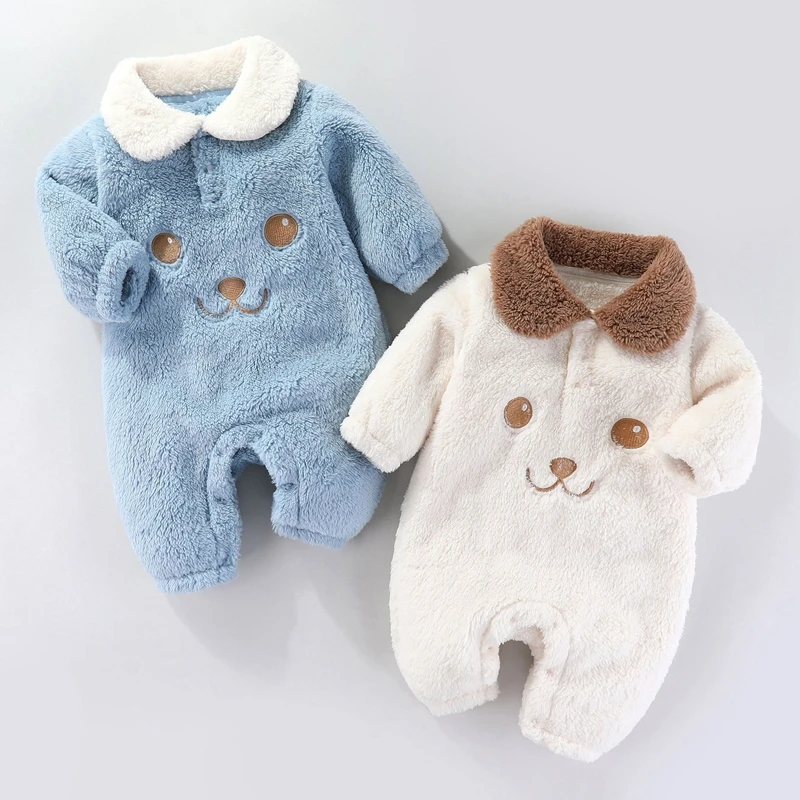 Nette Neugeborene Baby Body Neue Winter Herbst Baby Kleidung Cartoon Mädchen Strampler Frühling Weichen Säuglings Overall 0 bis 12 monate Image