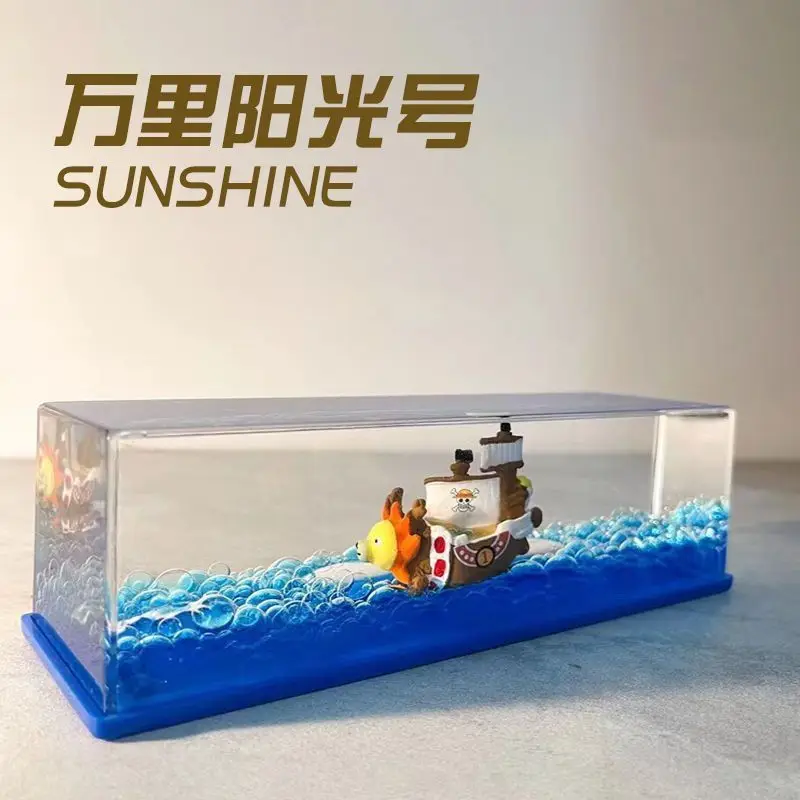 One Piece Botschaft in einer Flasche Flüssigkeit Thousand Sunny Desktop-Dekoration Abschlussfeier Stressabbau Transparentes Geburtstagsgeschenk Image