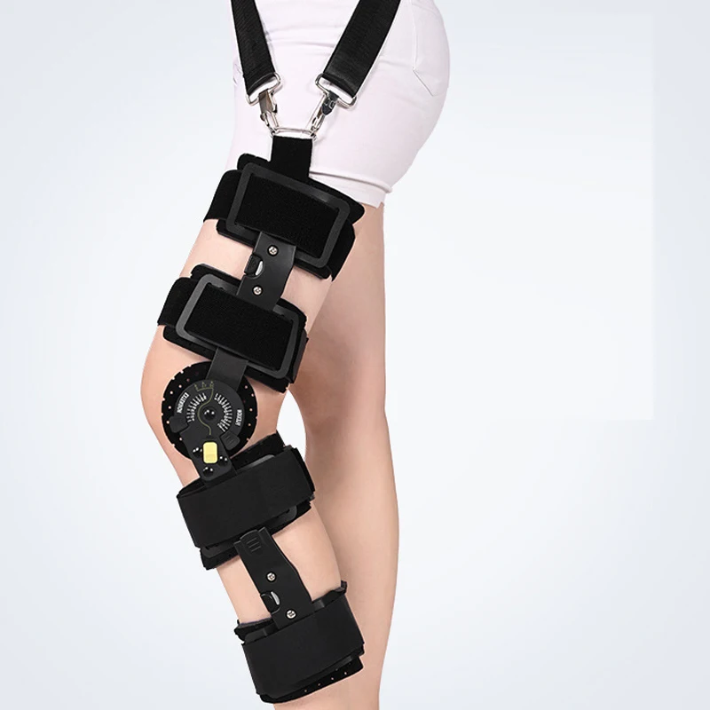 Orthopädische Stützstabilisator nach der Operation, verstellbare Knieorthese mit Scharnier, Kniegelenkfixierung, Bahre, Beinwiederherstellungsstabilisatoren Image
