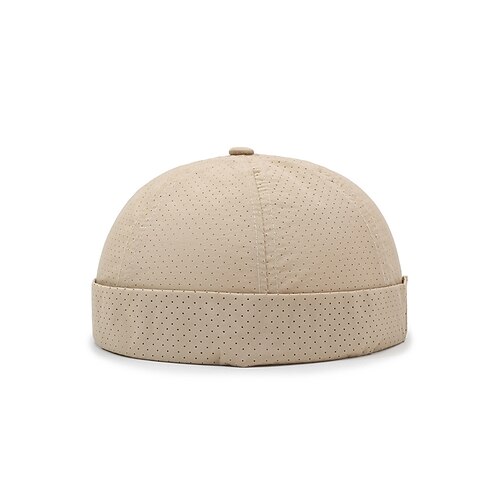 Herren-Dockermütze ohne Krempe, schnelltrocknend und atmungsaktiv, verstellbare Polyester-Schädelmütze, leichte Sommer-Fischermütze für Outdoor-Aktivitäten wie Reisen, Wandern, Angeln und Freizeit, in Image
