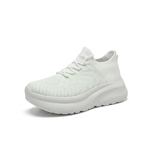 Weiße Herren-Sneaker für Musikfestivals, bequeme Schnürschuhe für Freizeit und Alltag, leichte, gut gepolsterte Schuhe für Konzerte, Outdoor-Veranstaltungen und den Alltag Image