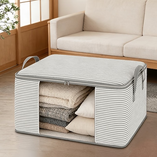 Multifunktionales Aufbewahrungstaschen-Set, geeignet für Kleidung und Bettwäsche, geräumiger, staubdichter Organizer, ideal für Kleiderschränke, Schlafzimmer und die Aufbewahrung im Haushalt,