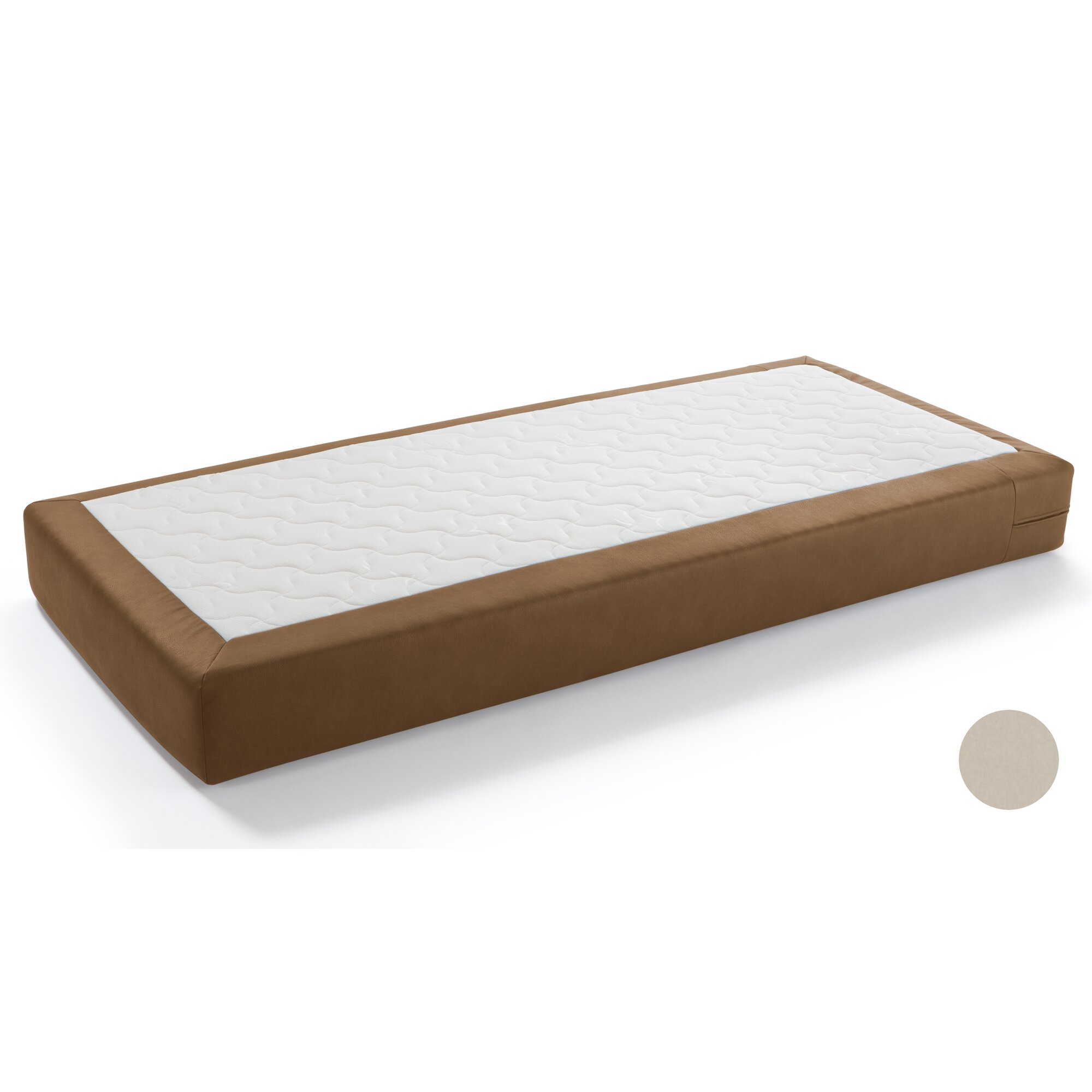 Hasena Boxspring Taschenfederkern-Matratzen Opalin Tex 100x200 cm / Casual carbon / H3/H3