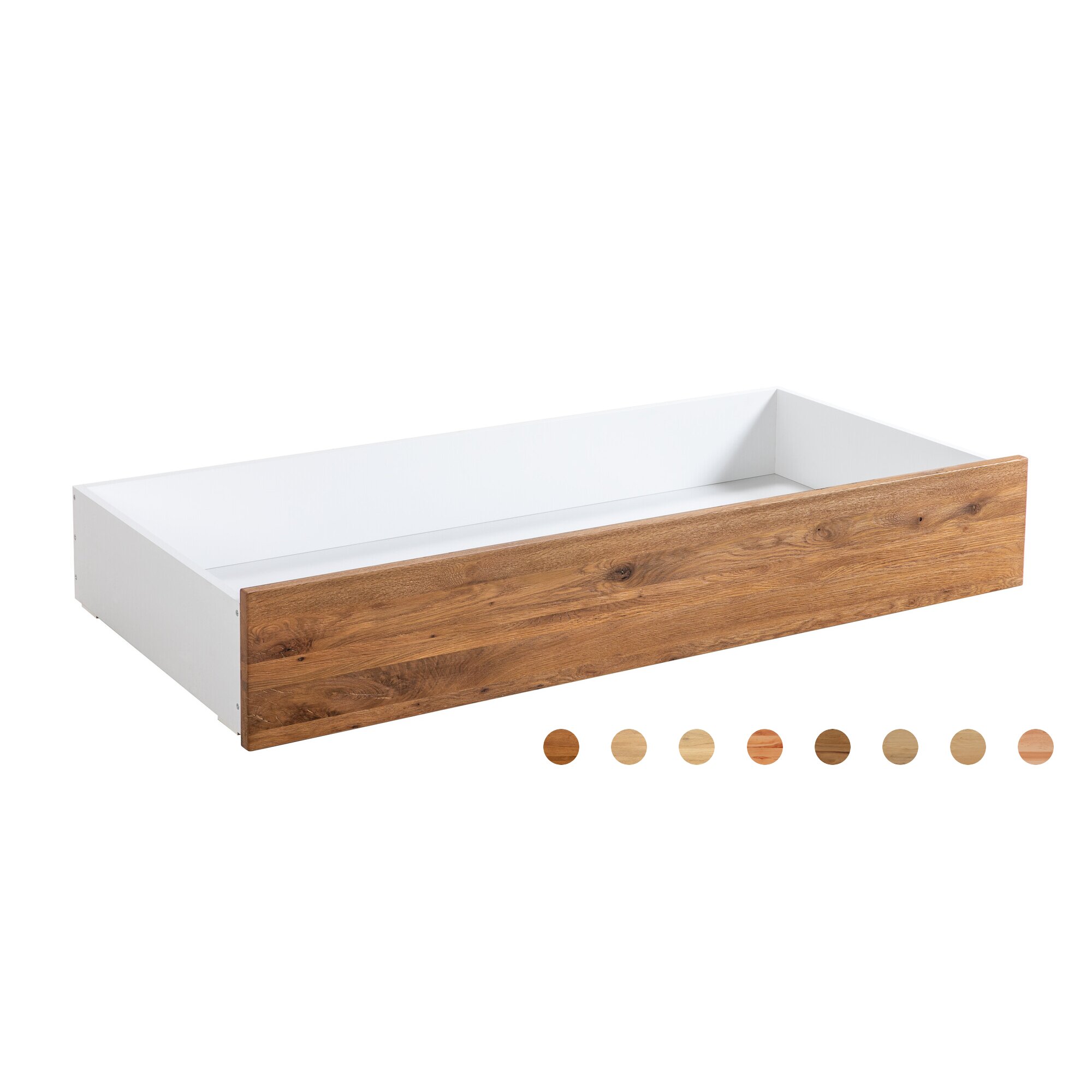 Hasena »Lovie-Box« Fuss-Set Bettrahmen 180 cm / Eiche brandy, geölt / eiche bianco, gebürstet, geölt