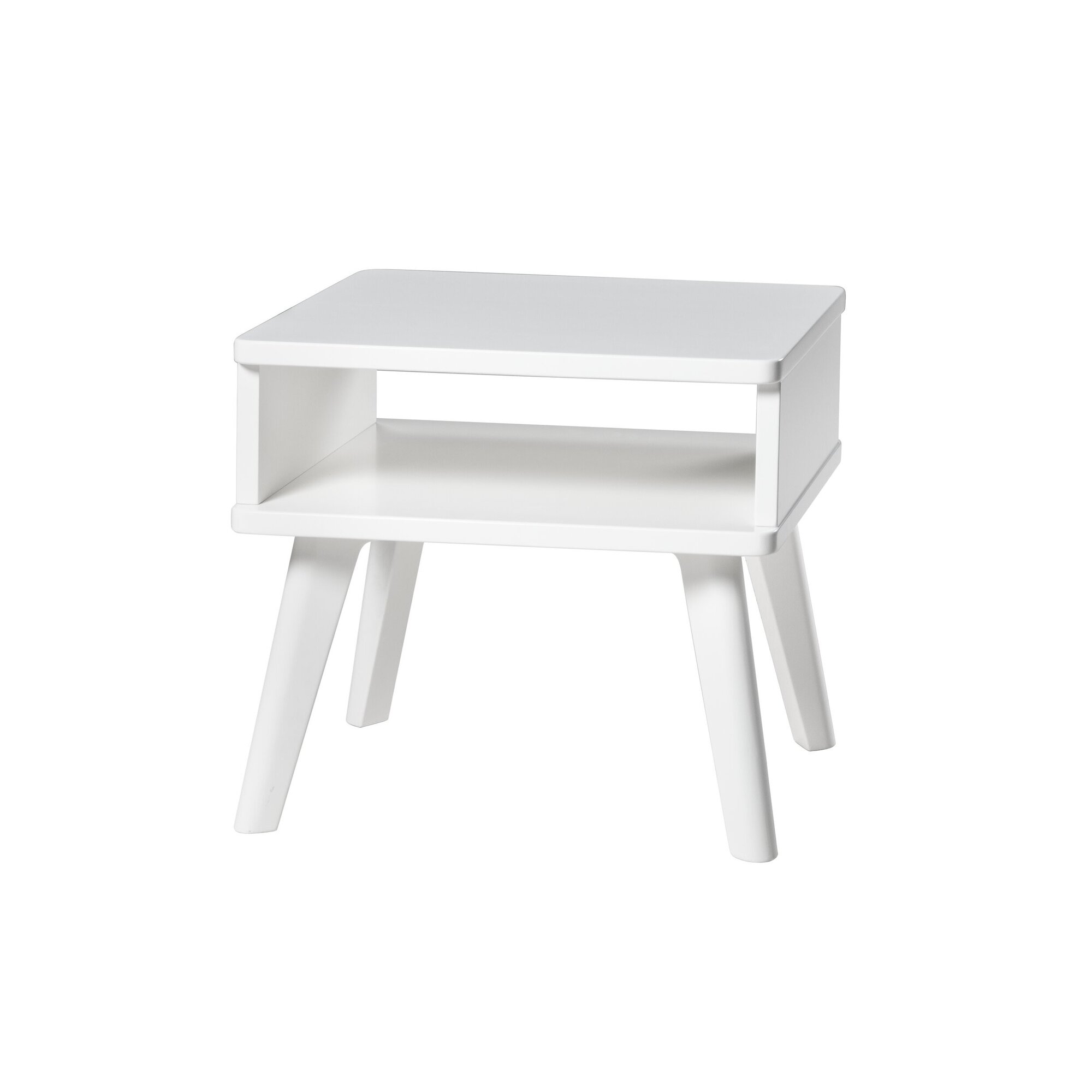 Hasena Nachttisch Stand Weiss deckend, lackiert