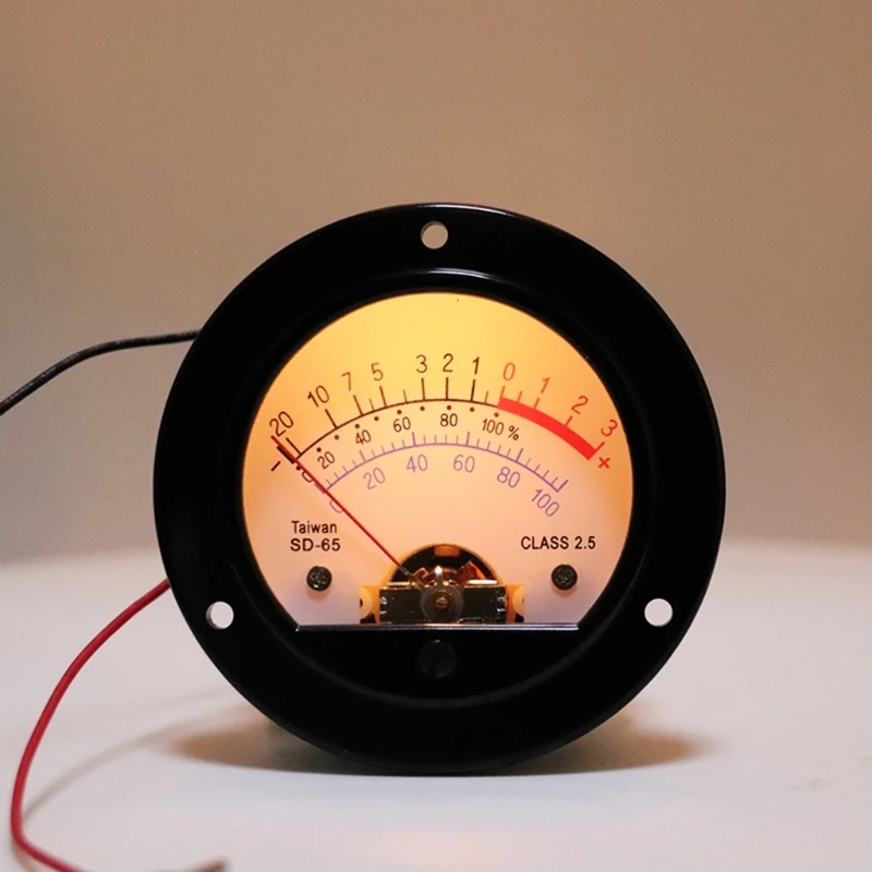 Hochpräziser DB-Verstärker Level VU Guage Meter Header mit Glühbirnen Audio-Gerät Stereo Meter Header Fahrradzubehör Image