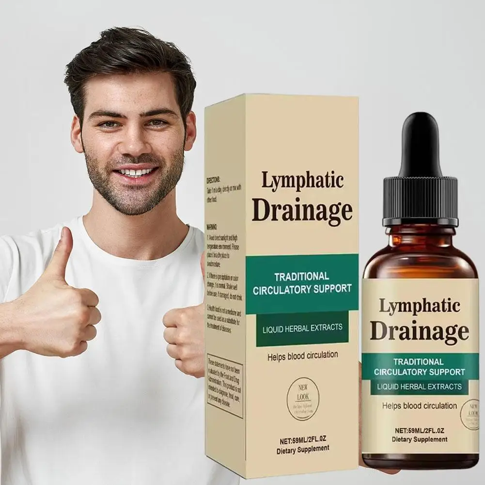 Natürliche Lymphdrainage-Tropfen, Kräuterextrakte zur Unterstützung des Kreislaufs, Linderung von Schwellungen und Blähungen, Immunstärkung, Stillingia Wellness Image