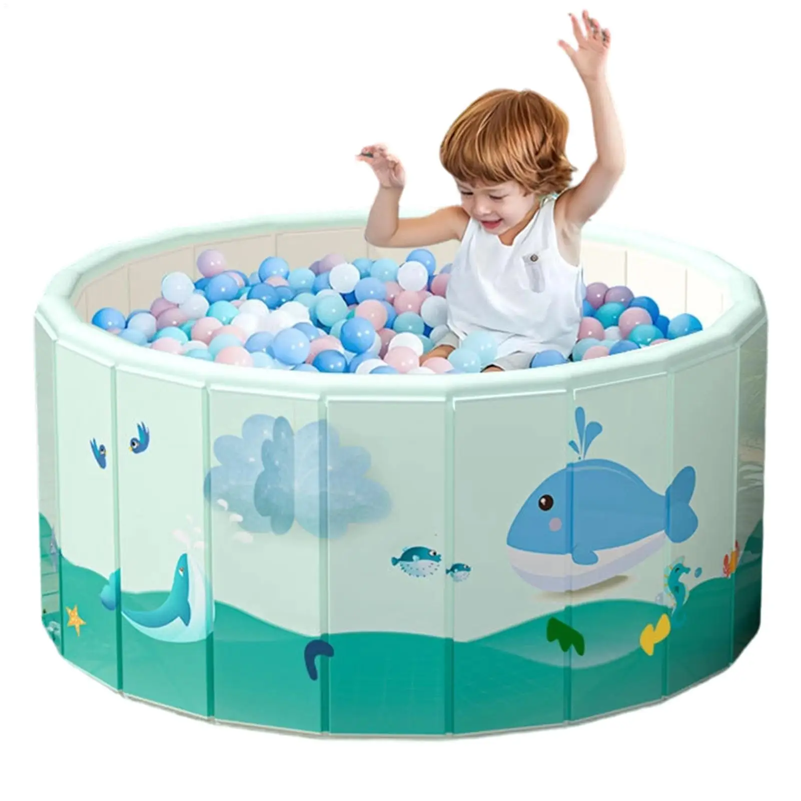 Aufblasbarer, faltbarer Schwimmpool aus PVC, interaktive Badewanne, Kinder-Schwimmbecken, Planschbecken für Kinder, Badebecken, Badewanne