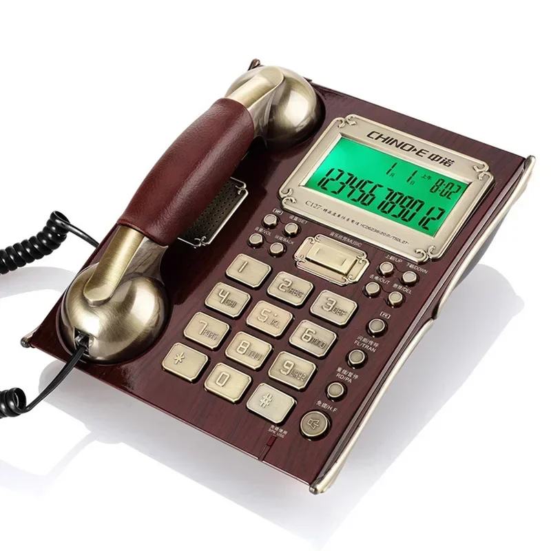 C127 Antique Telephone Creative European Retro Office Home Hotel Wall Mounted Landline