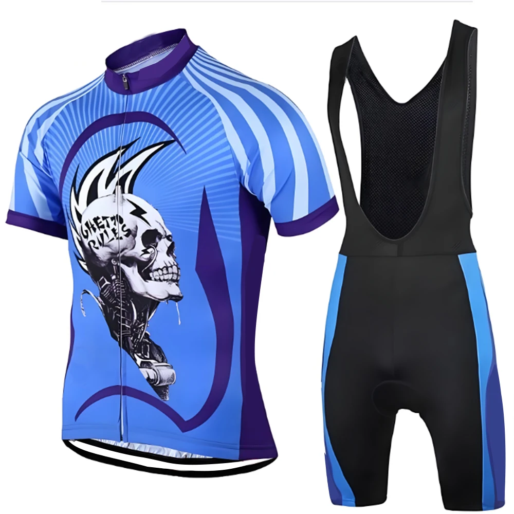 2-teiliges Sommer-Radsport-Set für Herren (Trikot + Shorts) – Neues Team-Sommer-Radsport-Kit Spanien 2026 – Radsportbekleidung – Radtrikot – Image