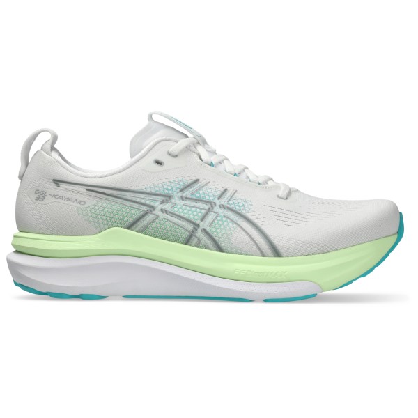 Asics - Gel-Kayano 33 - Runningschuhe 46,5 | EU 46,5 weiß/ energy aqua