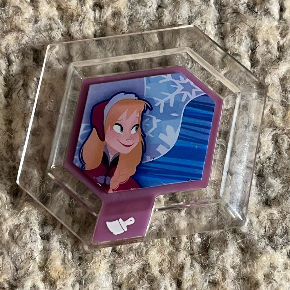 Disney Video Games & Consoles | Disney Infinity Power Disc Frozen Anna’s Kingdom | Color: Blue/Purple | Size: 2” X 2”