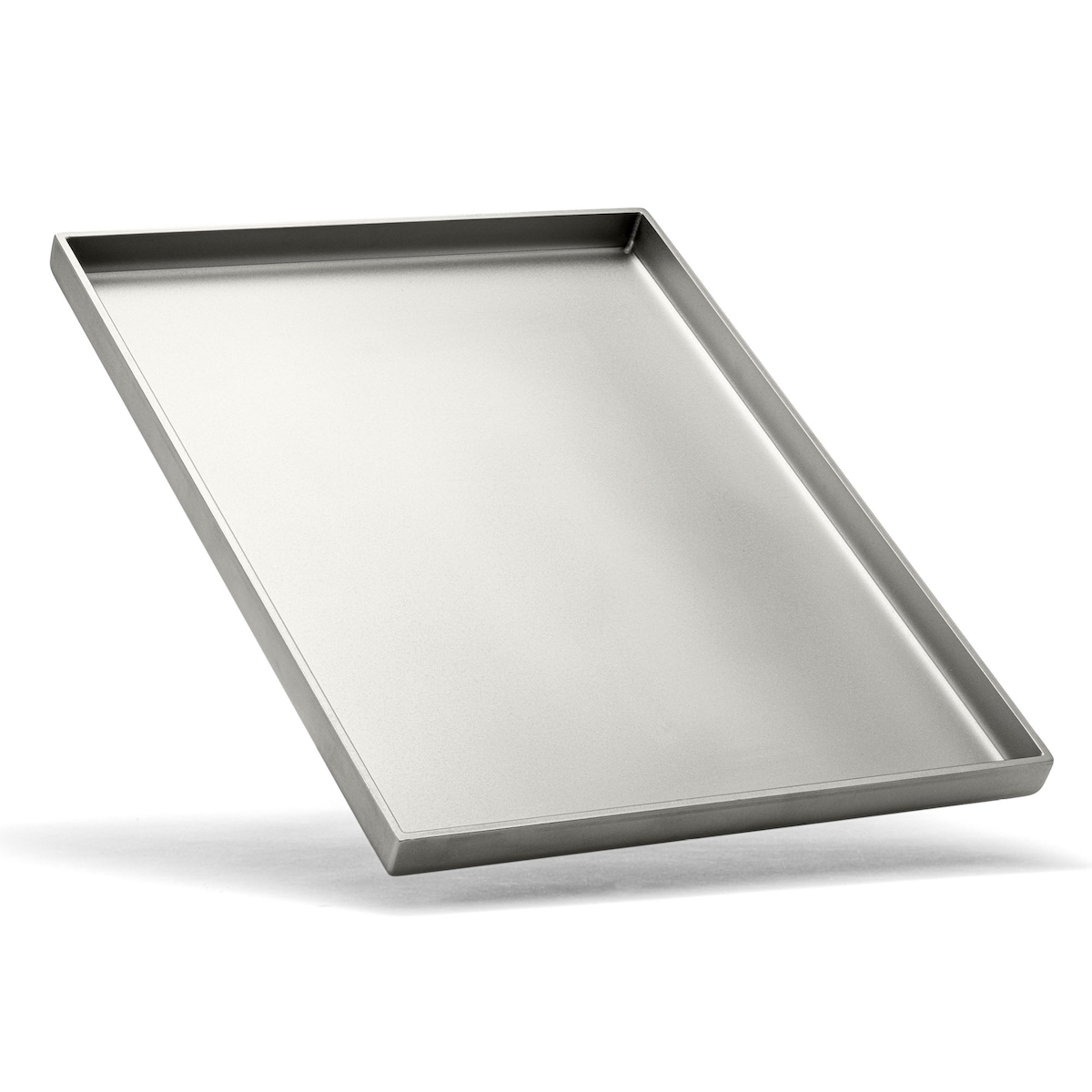BeHe BBQ Plancha Grillplatte | 30x40 cm | 4 mm Edelstahl 1.4301 | verschweißte Ecken | auslaufsicher | glasperlgestrahlt | Made in Germany Image