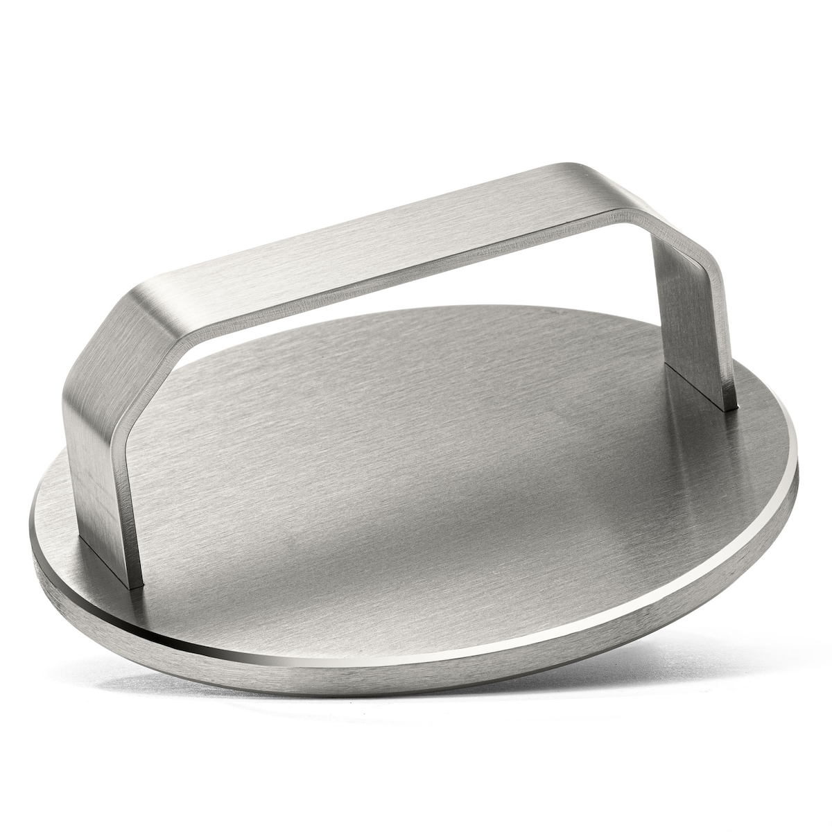 BEHE Smash Burger Presse | 1 kg | Ø 140 mm | 8 mm Edelstahl massiv | für Plancha, Grillplatte & BBQ | Made in Germany Image