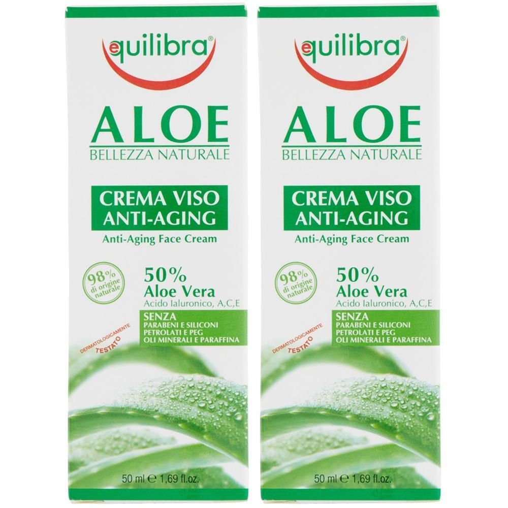 Equilibra® ALOE Crema Viso Anti-Aging 2x50 ml