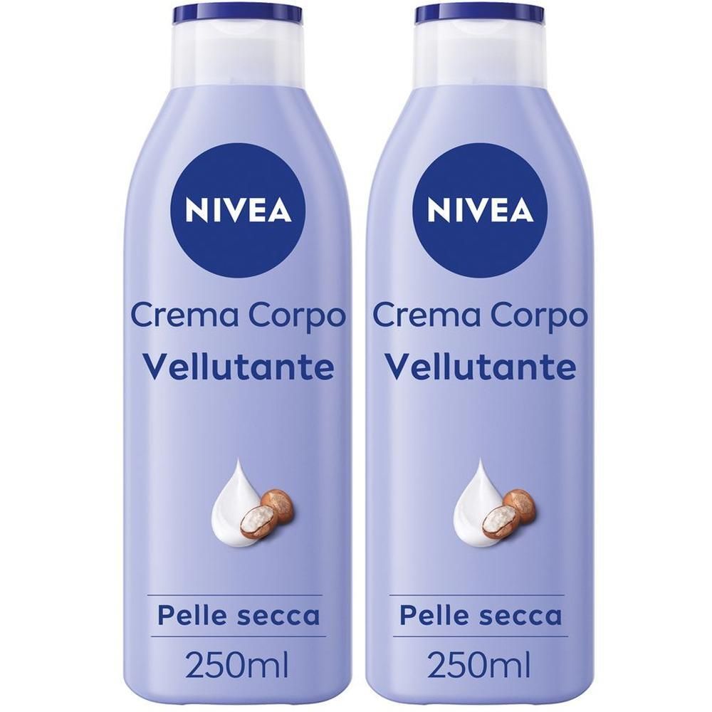 Nivea Crema Corpo Vellutante 250 ml, corpo idratante 72 ore e vellutan