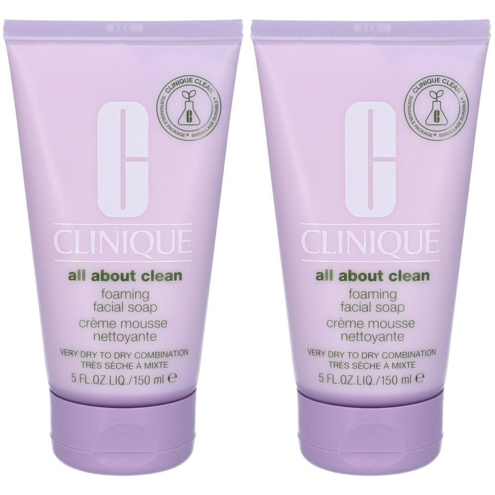 Clinique All About Clean™ Crema detergente Schiumogena 2x150 ml