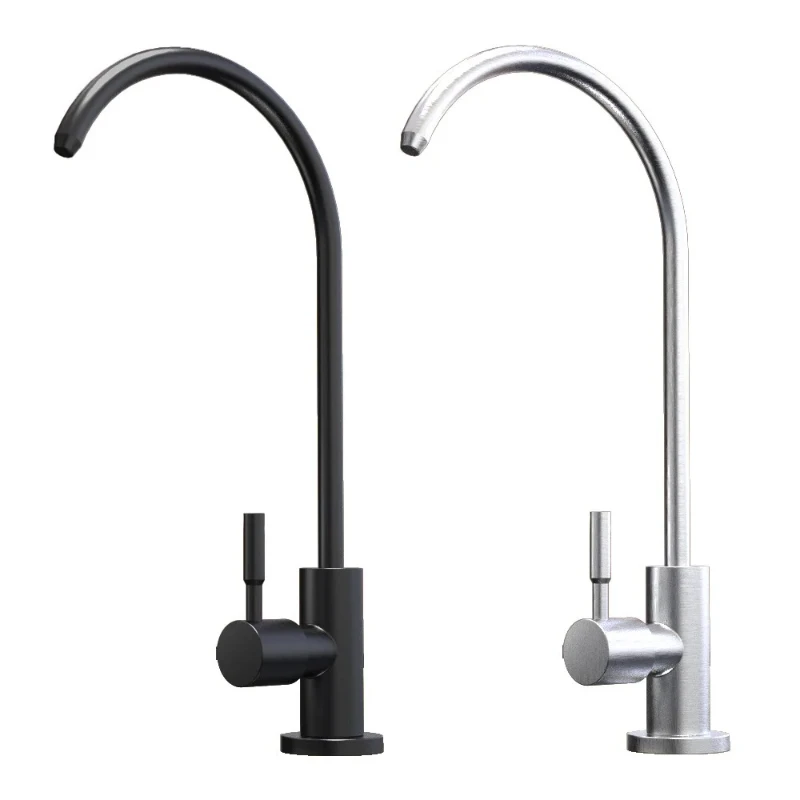 Wasserreiniger für die Küche aus Edelstahl 304, drehbarer Wasserreiniger mit einer Kühlung, direkter Trinkwasserhahn Image