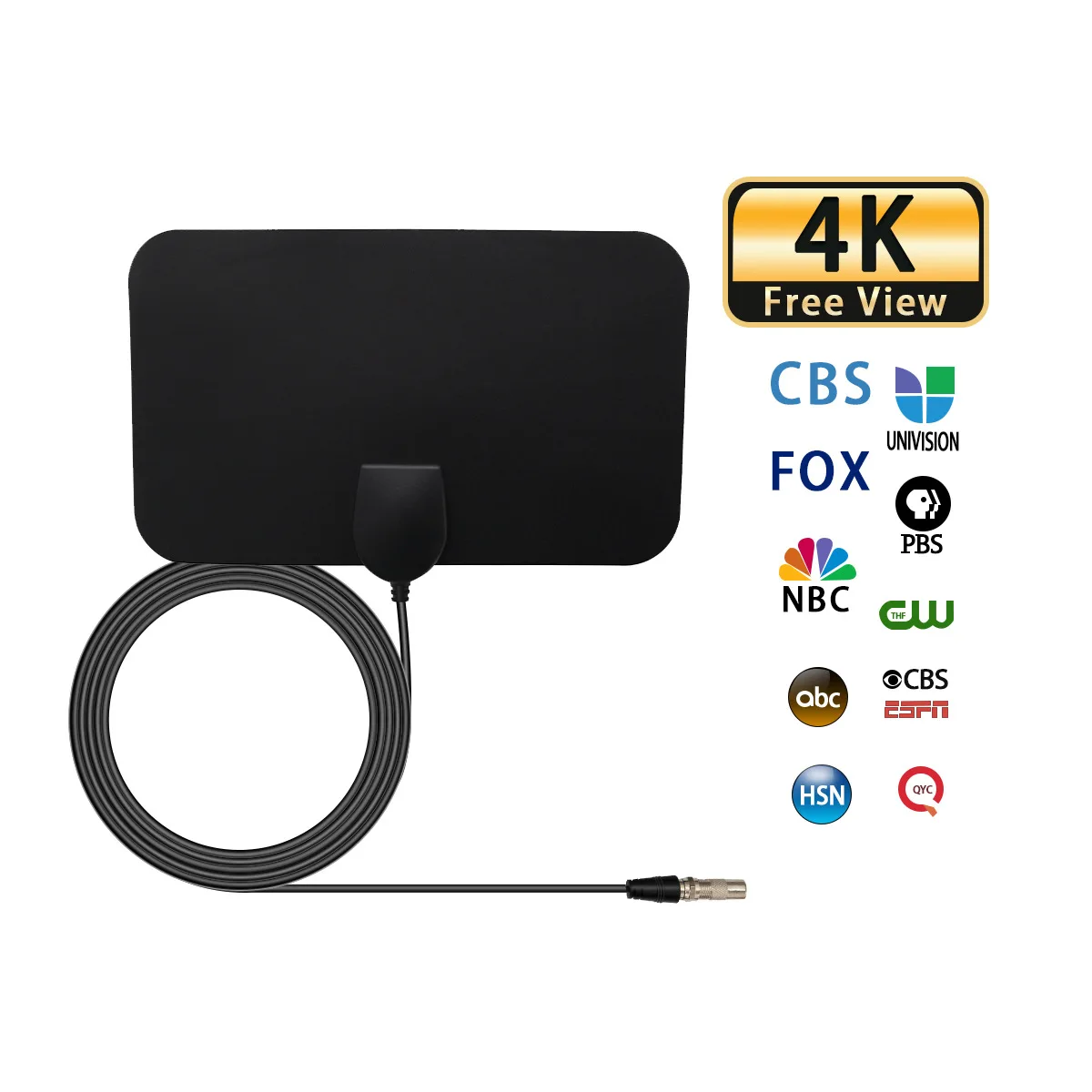 Grenzüberschreitende europäische und amerikanische digitale Indoor-TV-Erdwellenantenne, Mini-HDTV-Antenne DVB-T Image