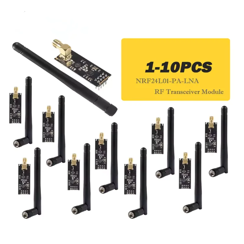 1-10PCS NRF24L01+PA+LNA 2,4G Wireless Modul 1100 Meter Fern mit Antenne Image