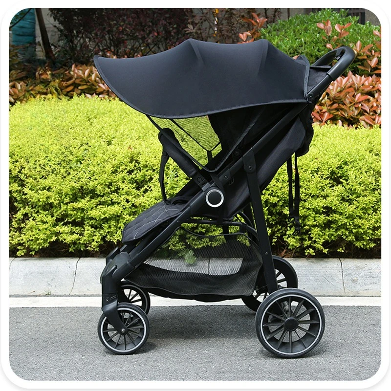 Universeller Kinderwagen-Sonnenschutz UV-Schutz Sonnenschirm Cartoon-Sonnenschutz Erweiterbare Markise Sommer Neugeborenen-Kinderwagen Zubehör Image