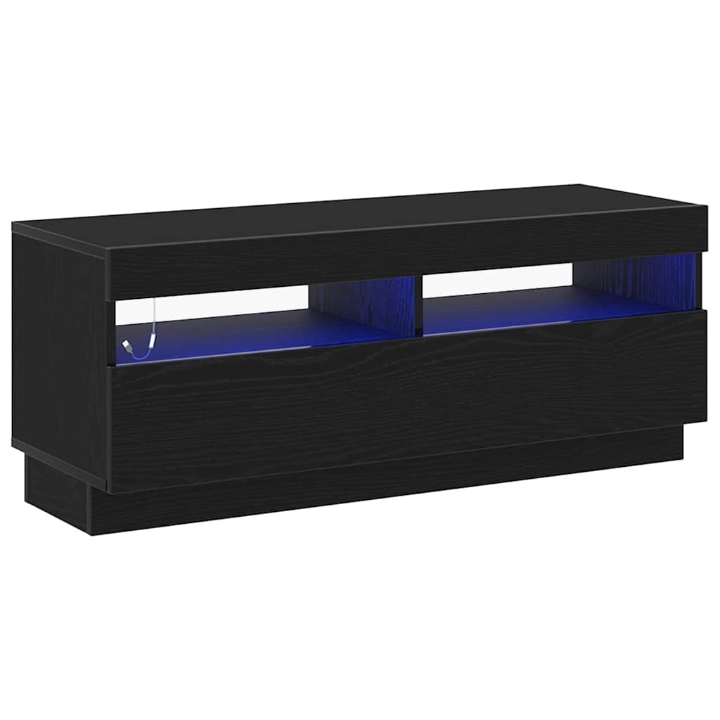 vidaXL TV-Schränk Schwarz Eichen-Optik 100 x 35 x 40 cm Holzwerkstoff Image