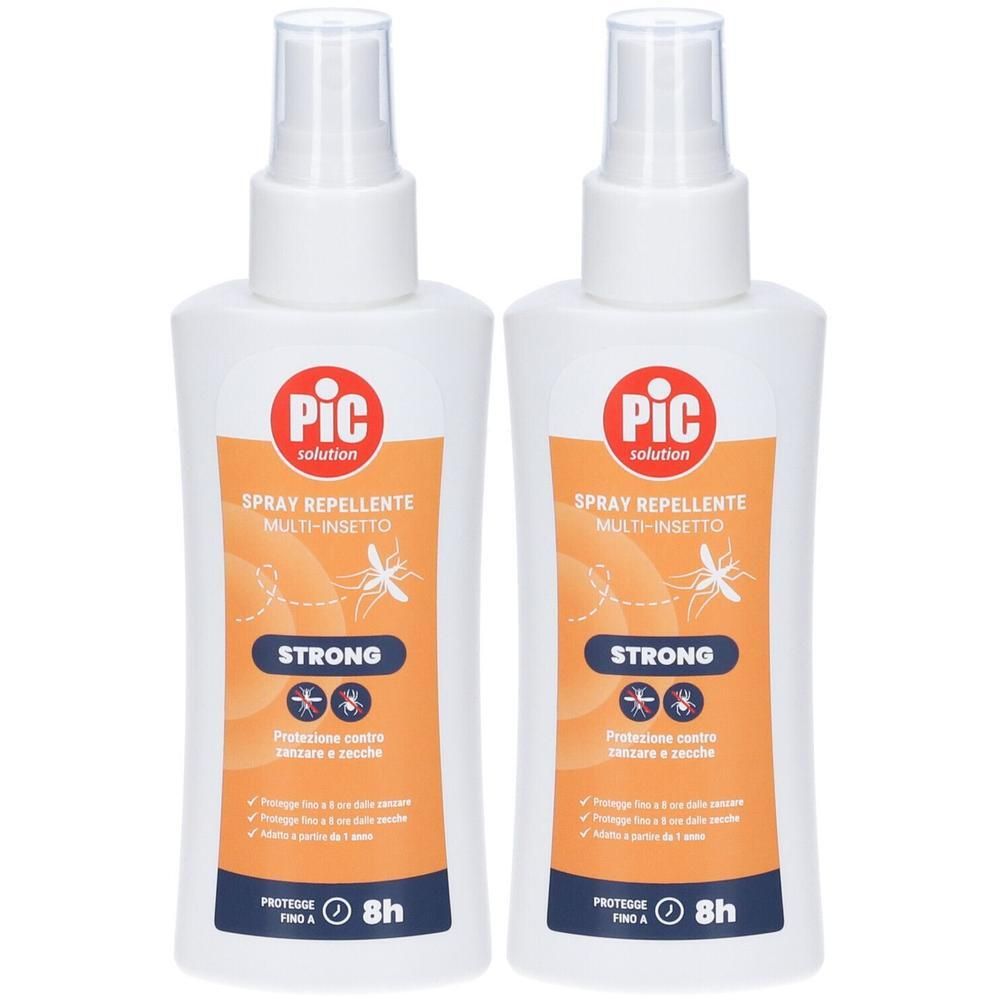 Pic Solution Spray Repellente Multi-Insetto Strong 2x100 ml