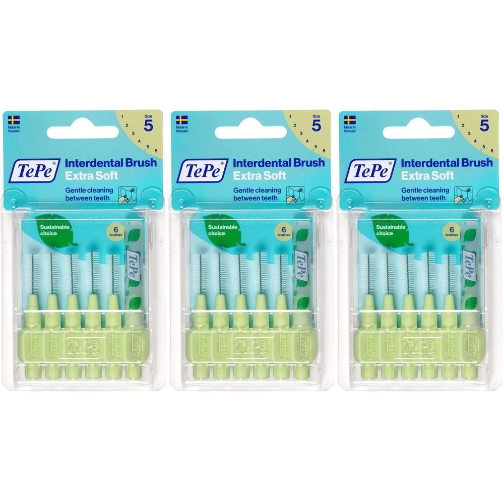 TePe® Extra Soft Verde Chiaro Scovolino Interdentale blister ISO 5 - 0