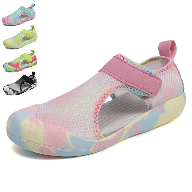Wasserschuhe für Kinder, Sommer-Strandschuhe, Schwimmschuhe, Wanderschuhe, farbige Strand- und Flusspantoffeln, Sportschuhe für Kinder