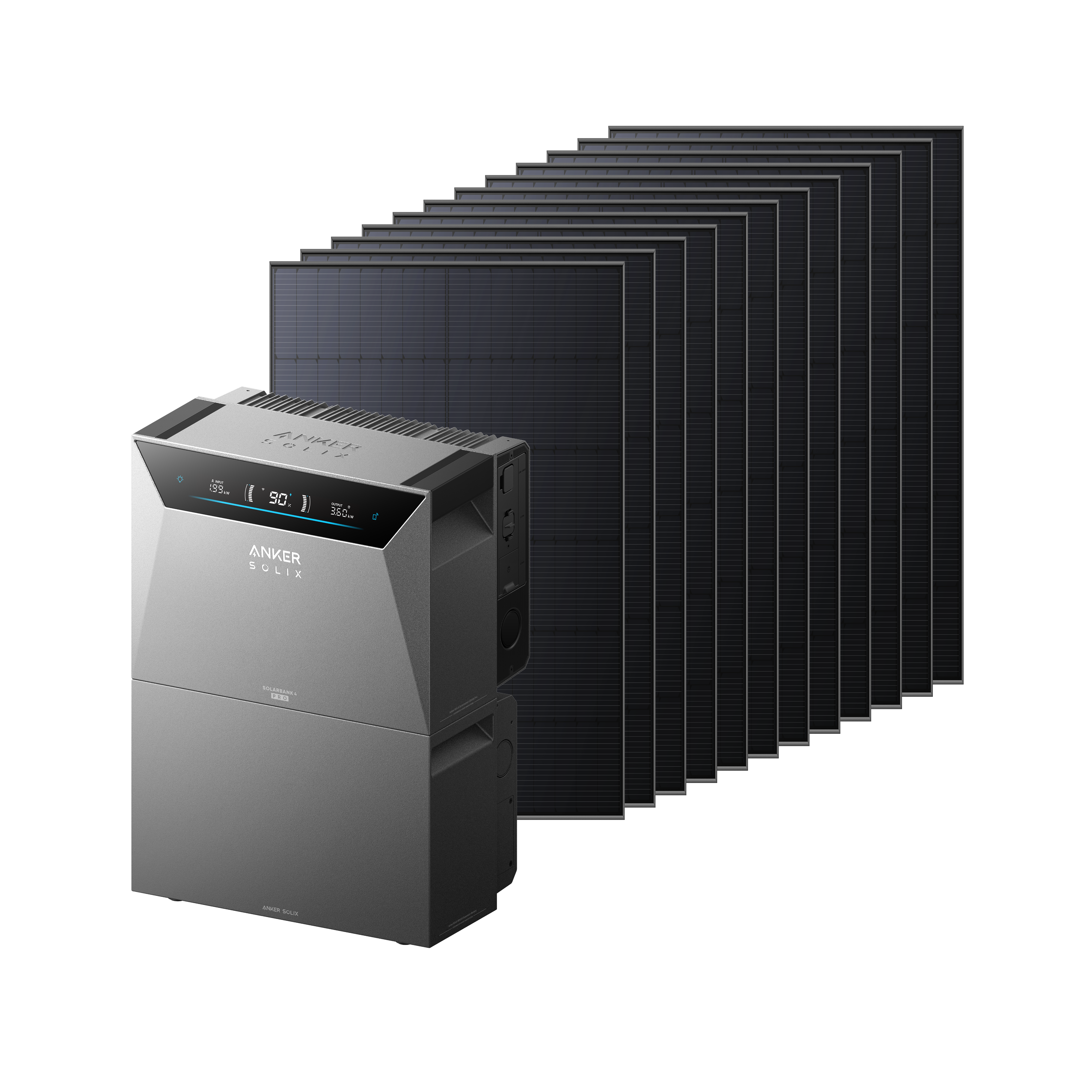 Anker SOLIX Solarbank 4 E5000 Pro + 5340Wp Bifaziales Solarmodul + 1× BP5000 Erweiterungsakku Image