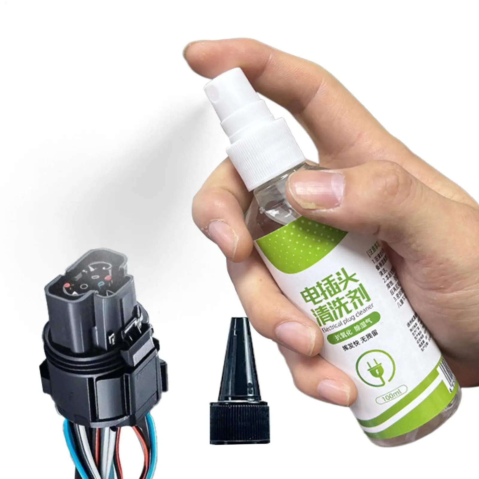 Elektrischer Reiniger, schnell trocknender elektronischer Reiniger, Aerosolspray, robuste Entfetterflüssigkeit für Industriegeräte für Autostecker Image