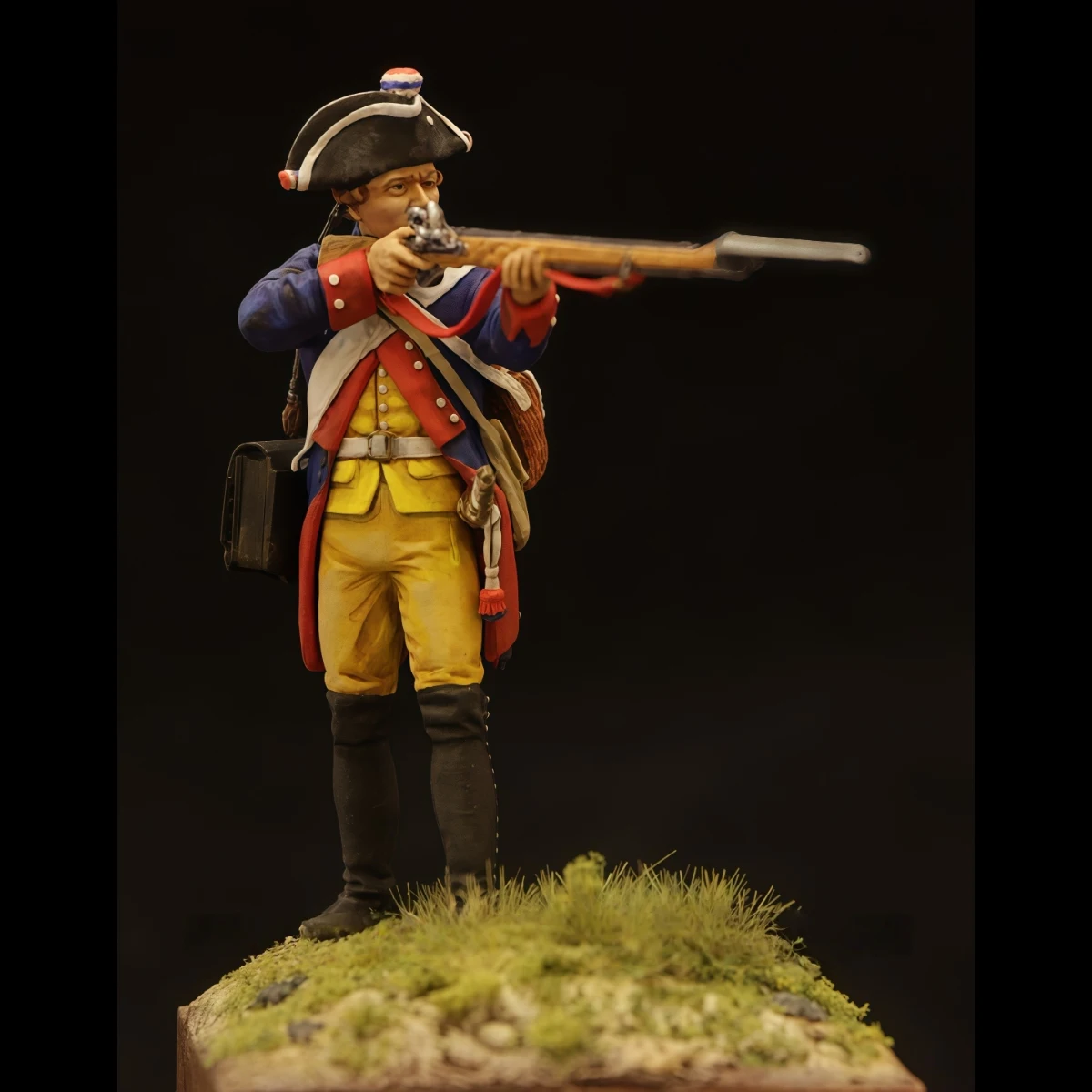 54-mm-Modellbausatz aus Kunstharz, Militärthema, preußisches Infanterieregiment, Musketier, unmontiert und unbemalt, GK, BK818 Image