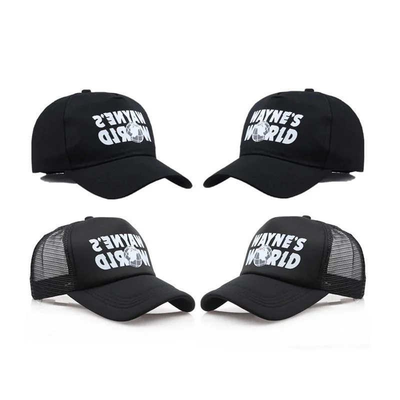 Klassische Wayne’s World Cap Baseballkappe Hip-Hop Dad Hats Snapback Trucker Hat Game WAYNE'S WORLD Accessoires Outdoor Reiten