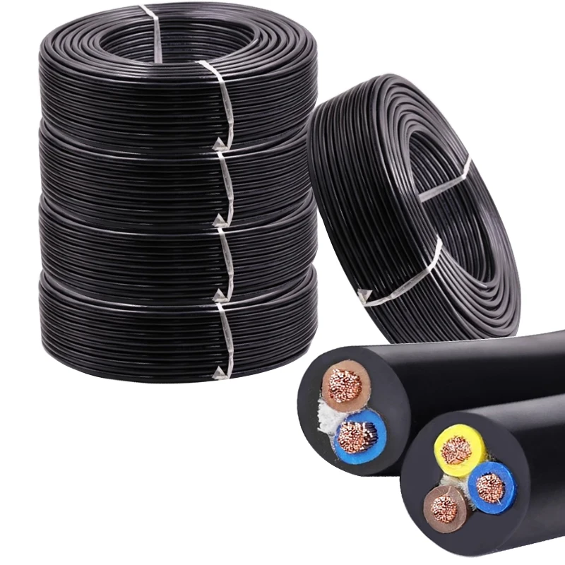 10 m/5 m PVC-Umhang-Wire-Kabel, 2 3 Multi-Cores, flexibles RVV-Wire, 20 18 17 15 13 AWG, Pure Copper, Haushaltsgerät, RVV-Kord Image