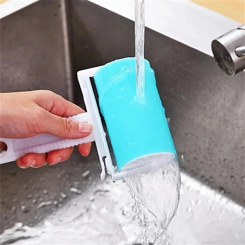 Waschbarer Kleberoller für Kleidung und Haare, Wiederverwendbar, Tragbar, zur Reinigung von Tierhaaren, Kleberoller für Teppich, Bett, Sofa, Staubsammler Image