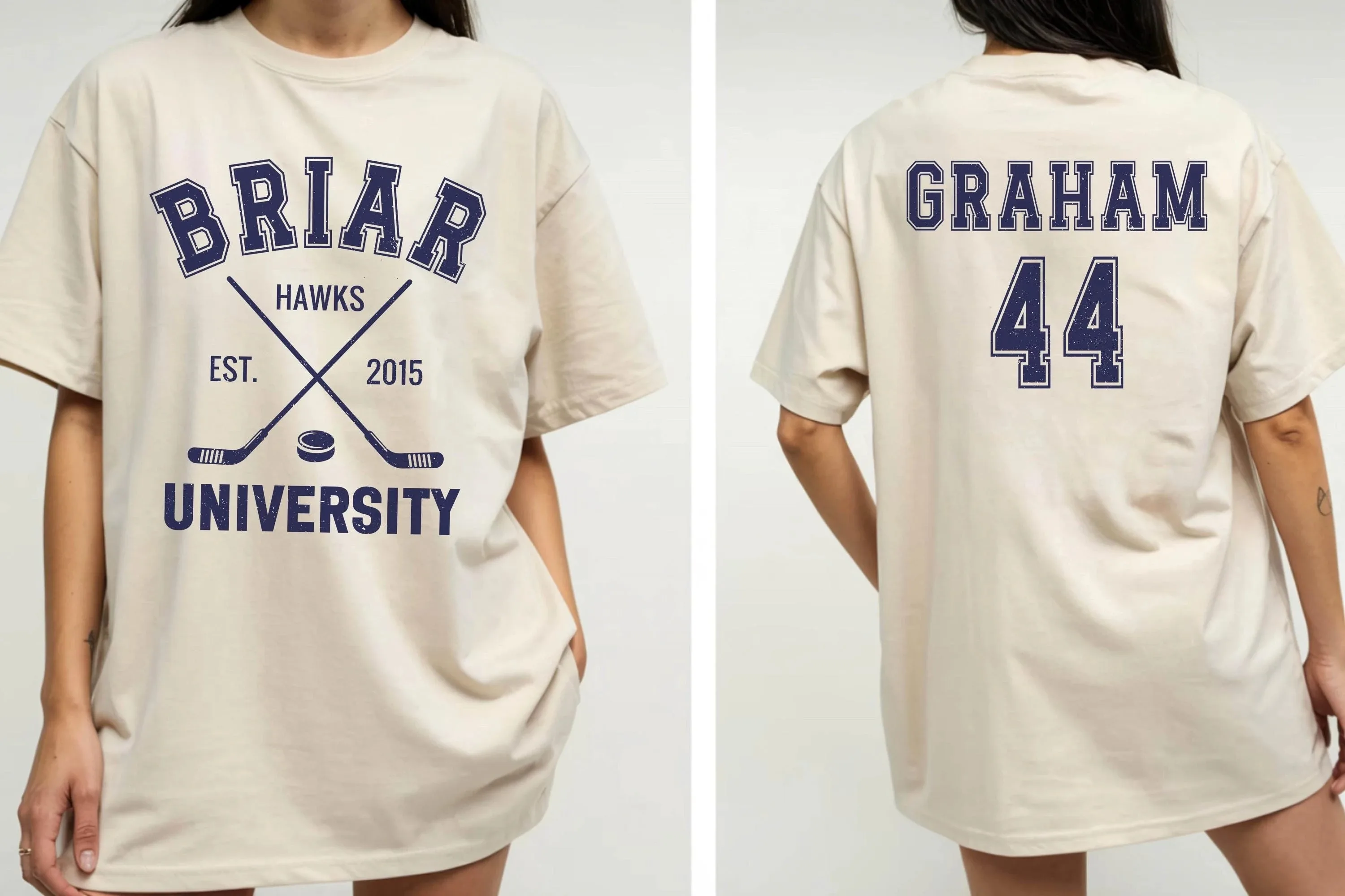 2026 TV Off Campus Briar University Graham 44 Unisex T-Shirt Hip-Hop Streetwear Oversized T-Shirt Kurzarm Casual T-Shirt