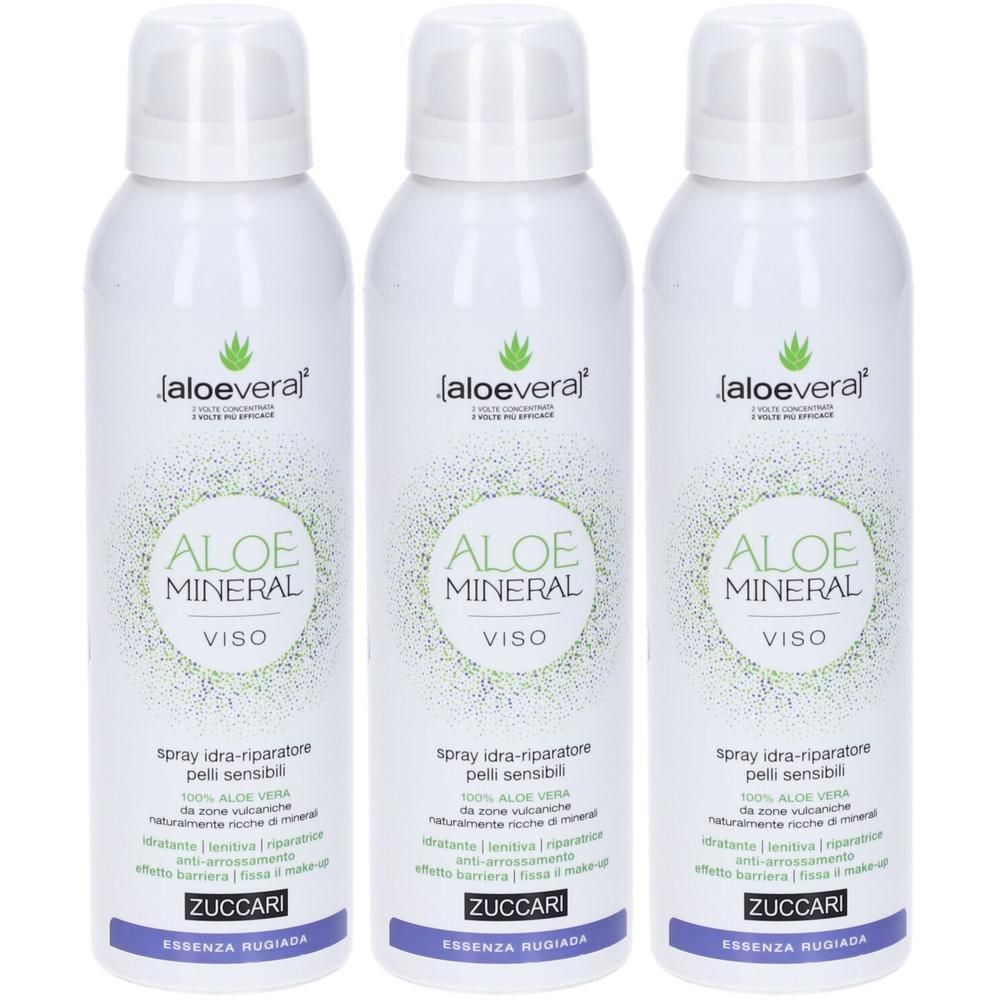 Aloe Mineral Essenza Rugiada Spray Viso 3x150 ml