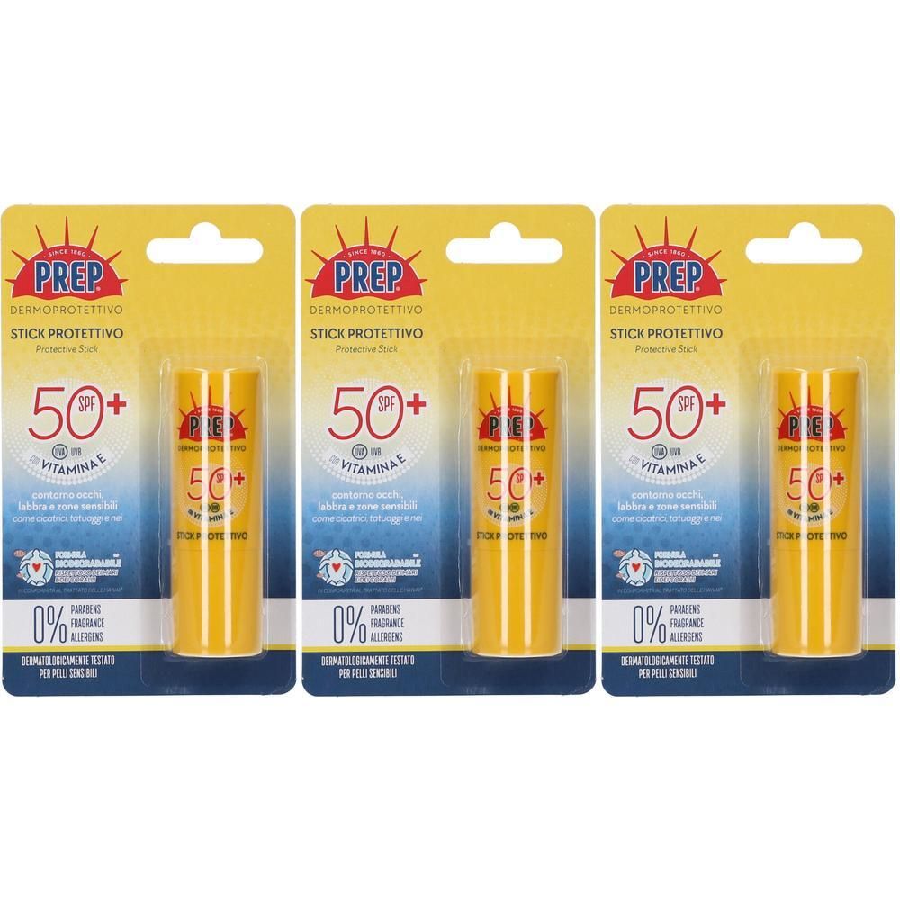 PREP Dermoprotettivo Stick Protettivo SPF50+ 3x12 ml