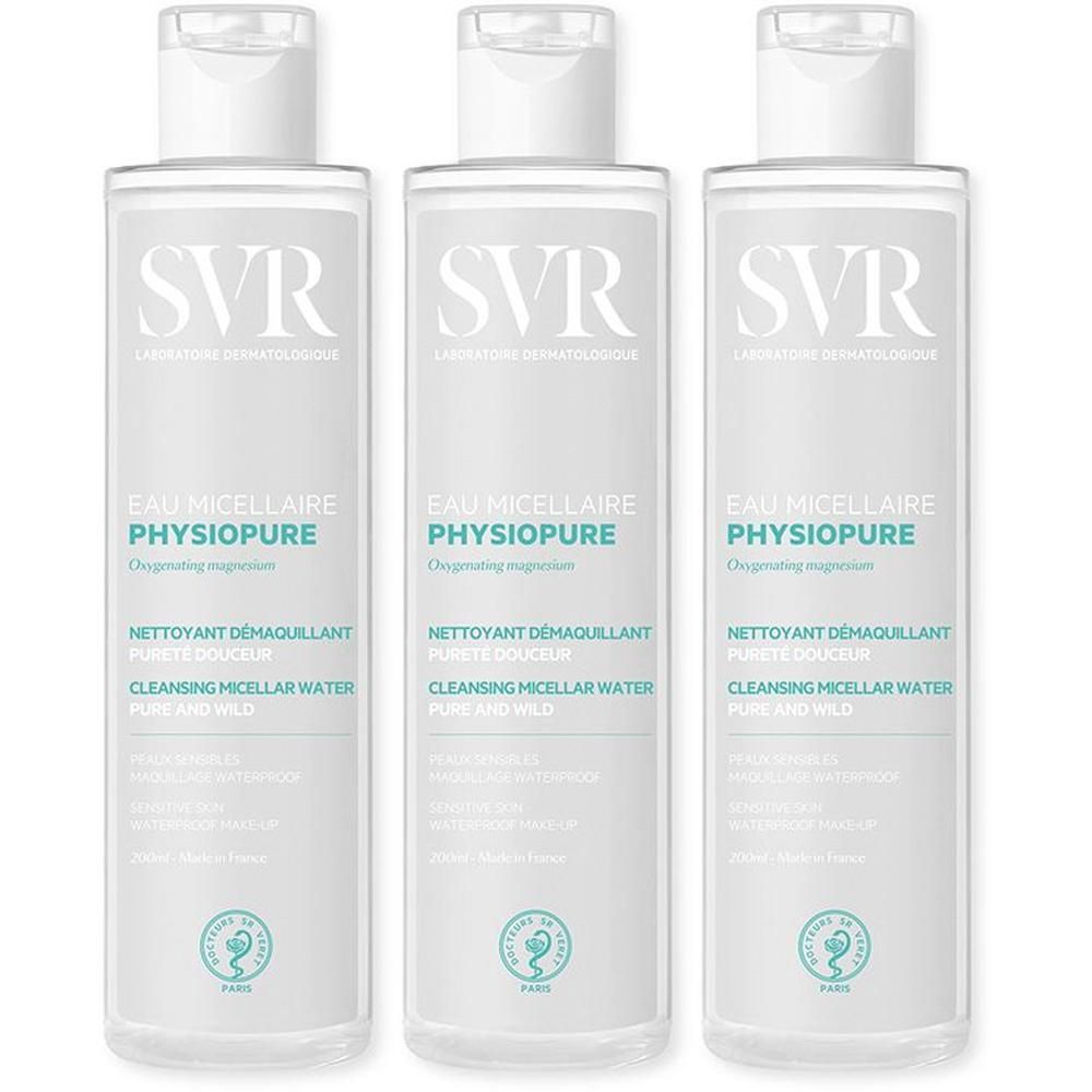 SVR Physiopure Eau Micellaire 3x200 ml