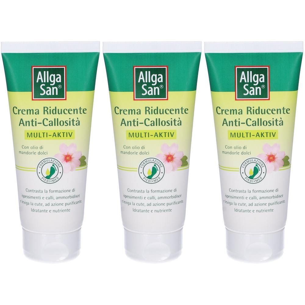AllgaSan Crema Riducente Anti-Callosità 3x100 ml