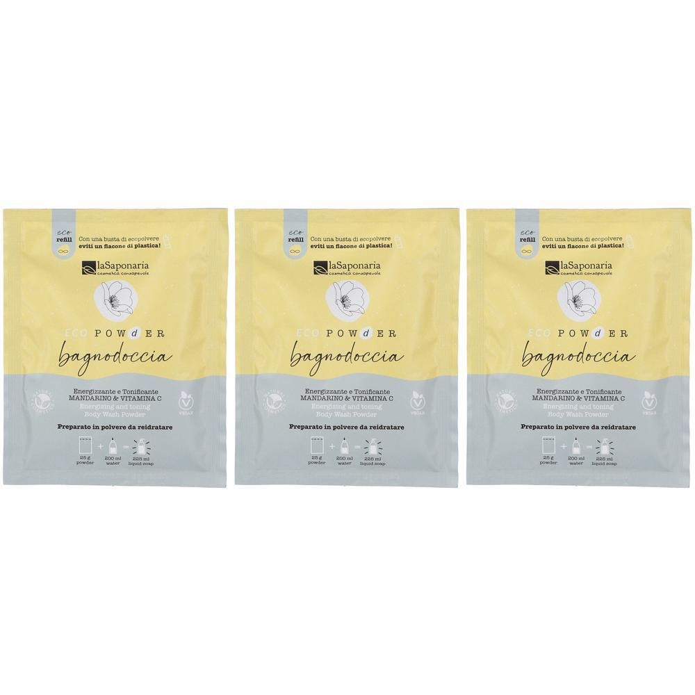 La Saponaria Bagnodoccia in Polvere Energizzante 3x25 g
