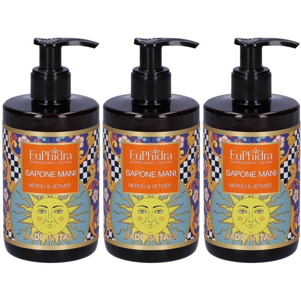 EuPhidra Sapone Mani Neroli & Vetiver 3x300 ml