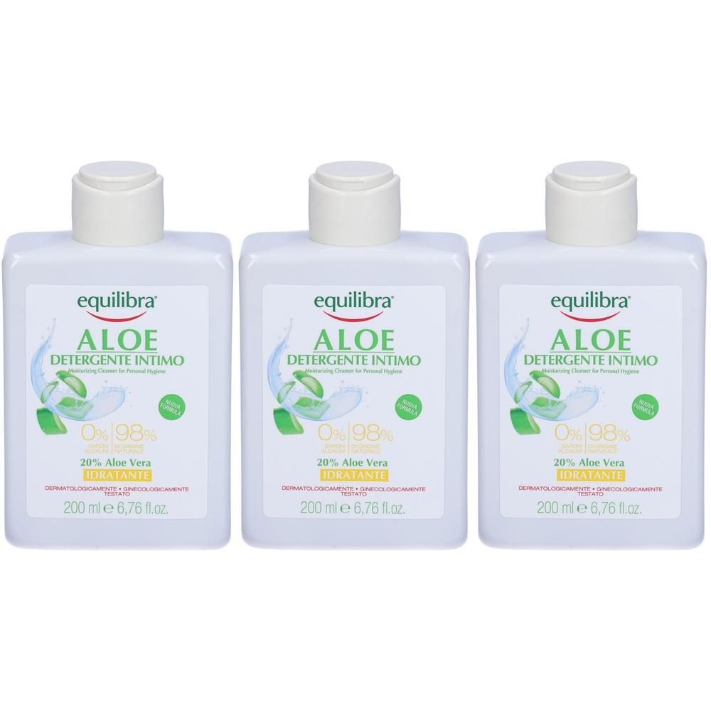Equilibra®Aloe Detergente Intimo 3x200 ml
