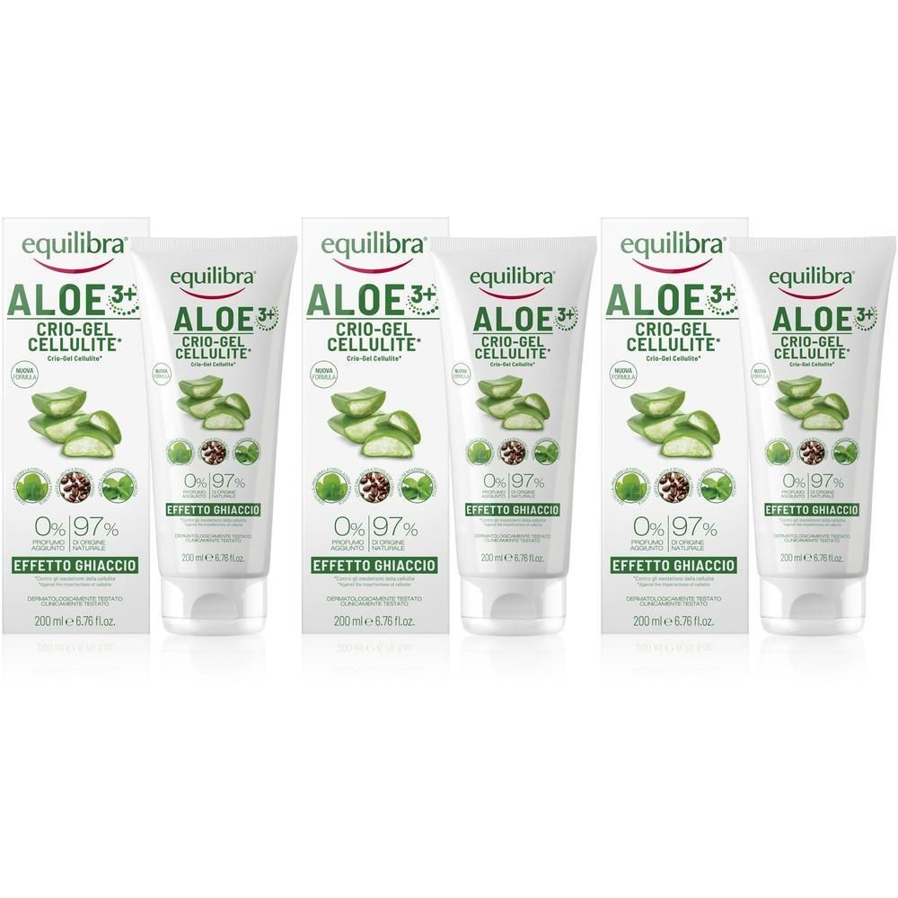 Equilibra Aloe Crio-Gel Cellulite 3x200 ml Gel