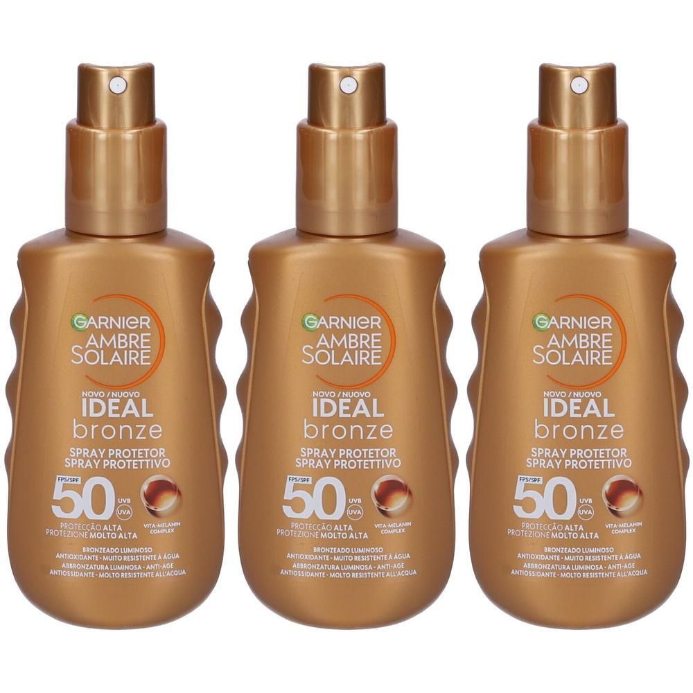 Garnier Ambre Solaire Ideal Bronze Spray SPF 50+ 3x177,34 ml