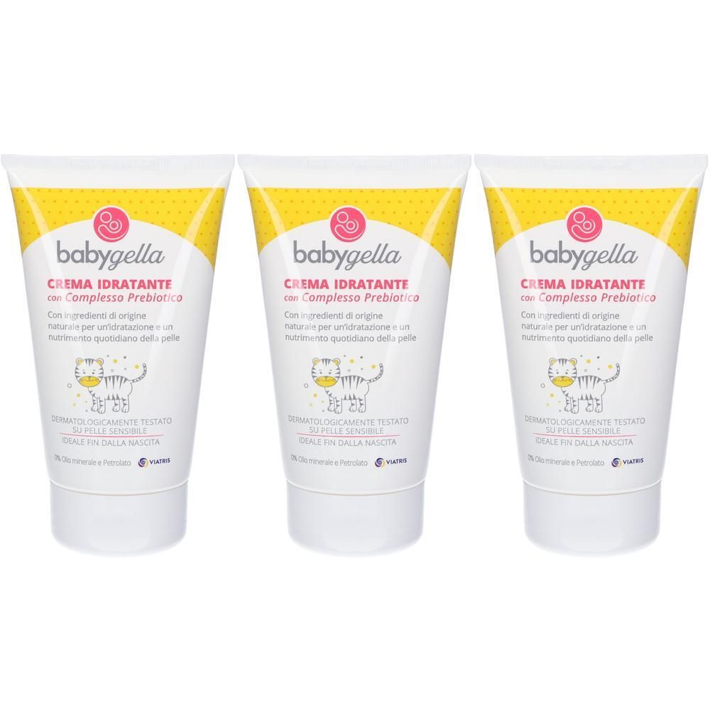 Babygella Crema Idratante con Complesso Prebiotico 3x100 ml