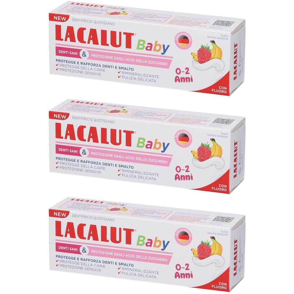 LACALUT Baby Dentifricio 0-2 Anni 3x55 ml